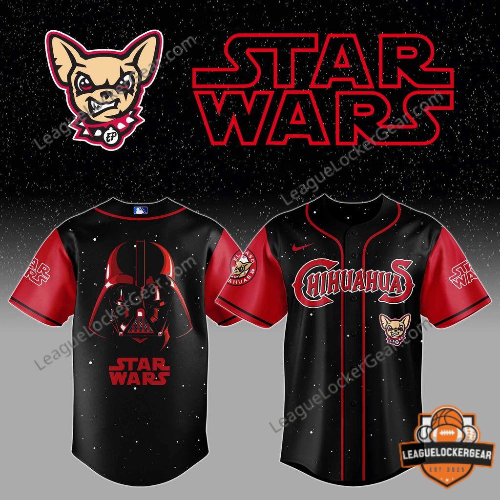 El Paso Chihuahuas Darth Vader Baseball Jersey