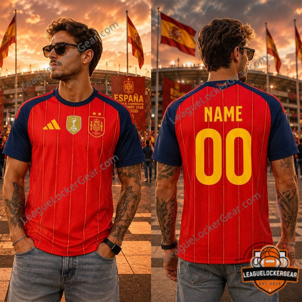 Spain España World Cup 2026 Champions Custom Football Jersey - LeagueLockerGear