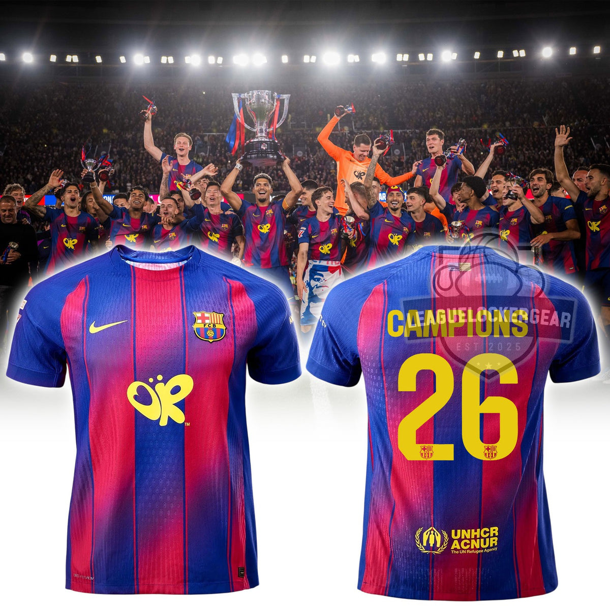 FC Barcelona La Liga Champions 2026 Jersey - LeagueLockerGear