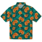 FIU Panthers Hawaiian Shirt - Hibiscus and Palm Leaves | Hula Hawaiian Shirts