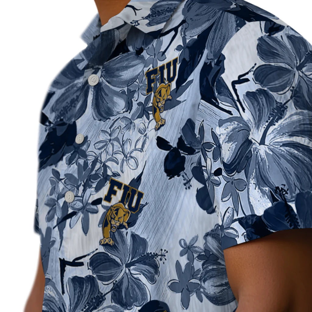 FIU Panthers Hawaiian Shirt - Hibiscus Arrangement | Hula Hawaiian Shirts