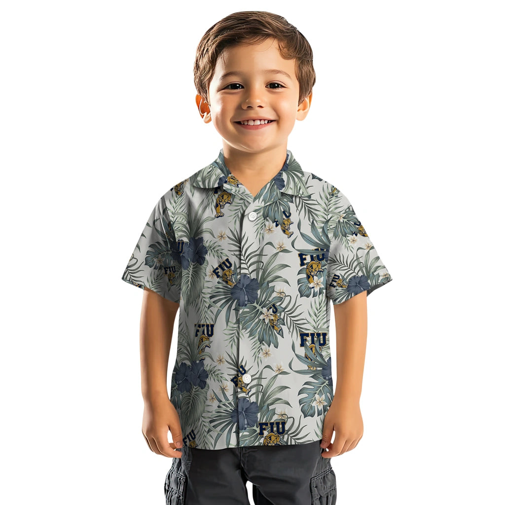 FIU Panthers Hawaiian Shirt - Hibiscus Designs | Hula Hawaiian Shirts