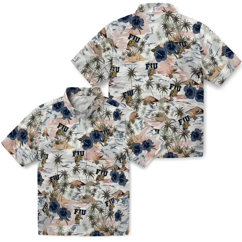 FIU Panthers Hawaiian Shirt - Hibiscus Seaside | Hula Hawaiian Shirts