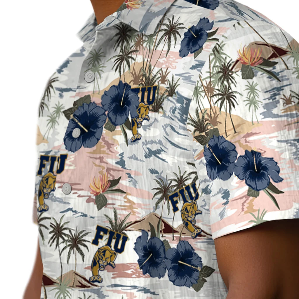 FIU Panthers Hawaiian Shirt - Hibiscus Seaside | Hula Hawaiian Shirts