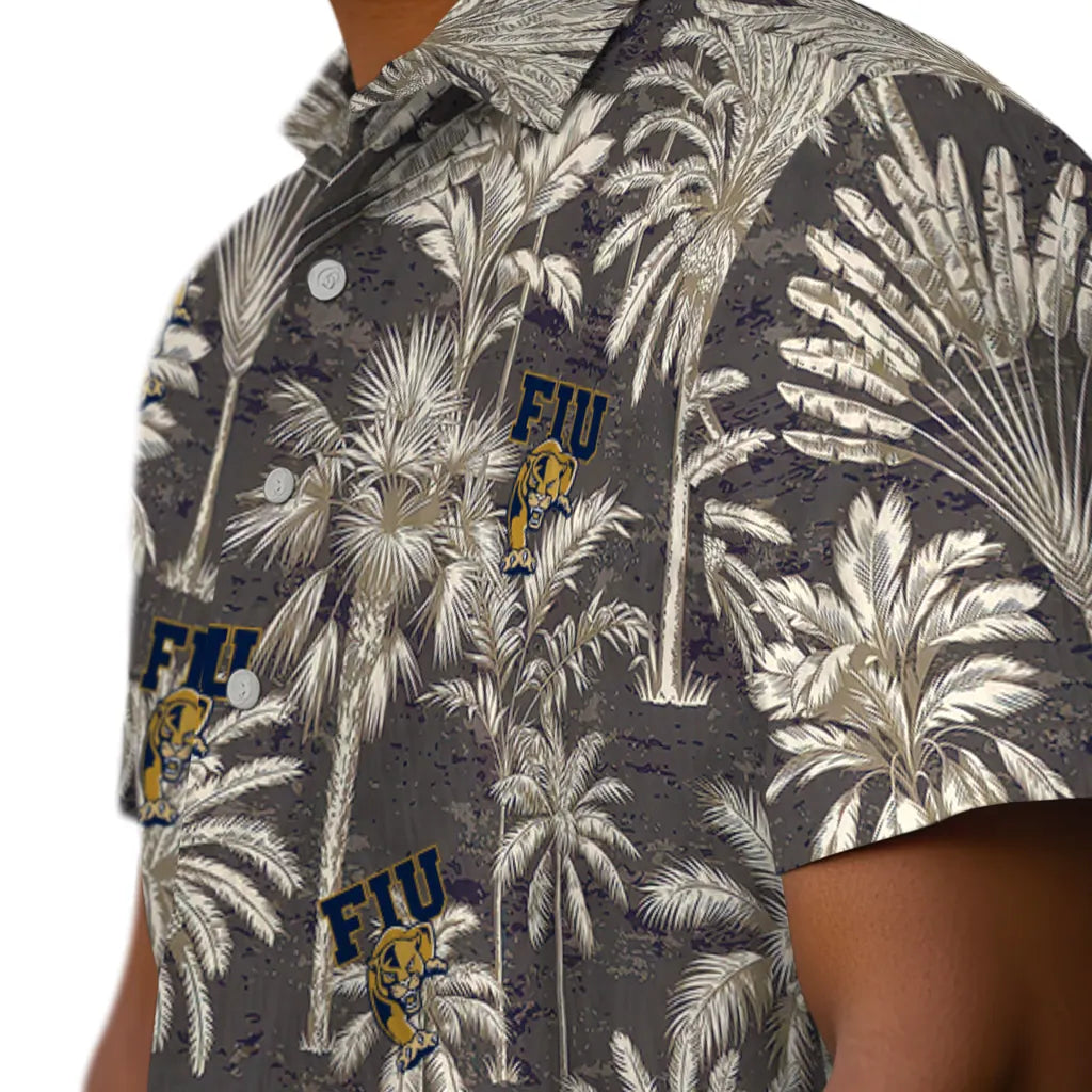 FIU Panthers Hawaiian Shirt - Vintage Palm Tree | Hula Hawaiian Shirts