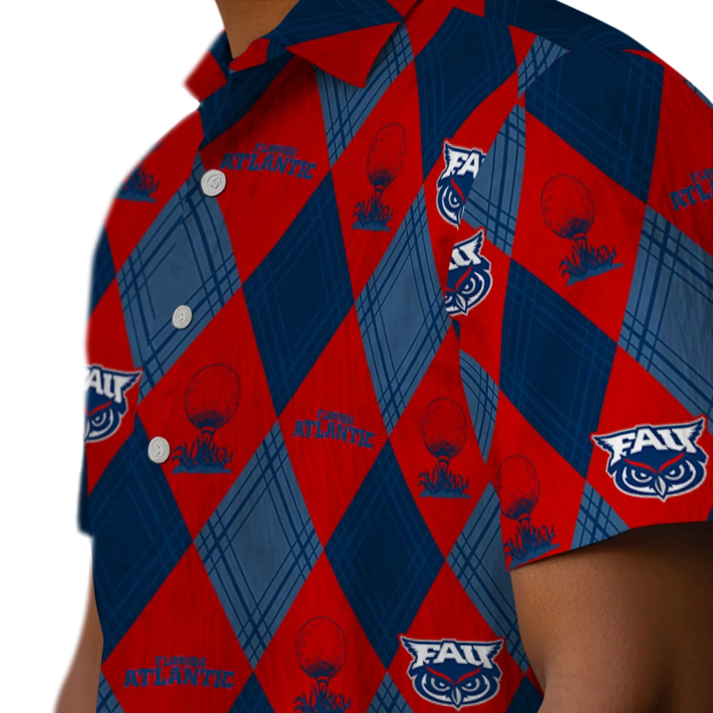 Florida Atlantic Owls Hawaiian Shirt - Golfing Plaid | Hula Hawaiian Shirts