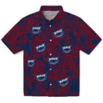 Florida Atlantic Owls Hawaiian Shirt - Leaf Outline | Hula Hawaiian Shirts