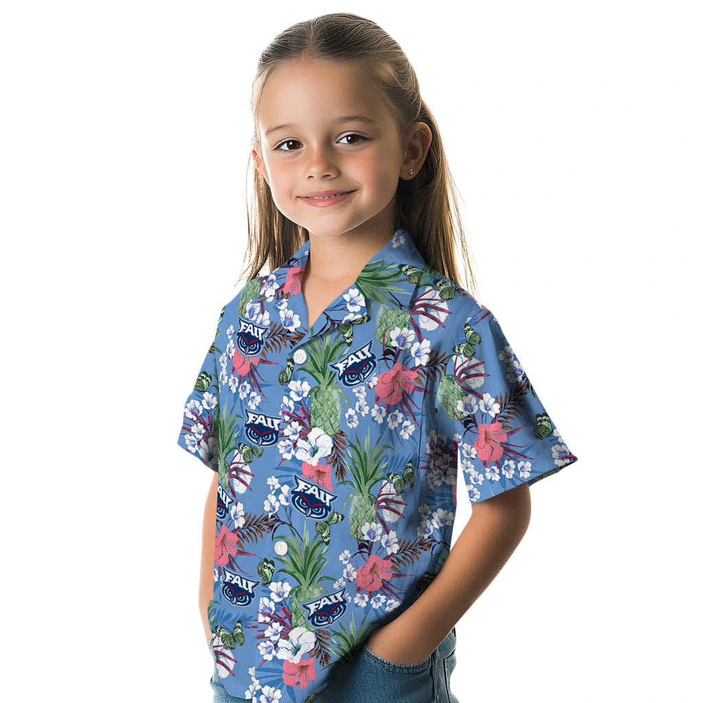 Florida Atlantic Owls Hawaiian Shirt - Pineapple Bouquet | Hula Hawaiian Shirts