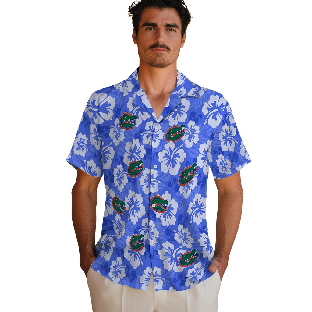 Florida Gators Hawaiian Shirt - Hibiscus Cluster | Hula Hawaiian Shirts