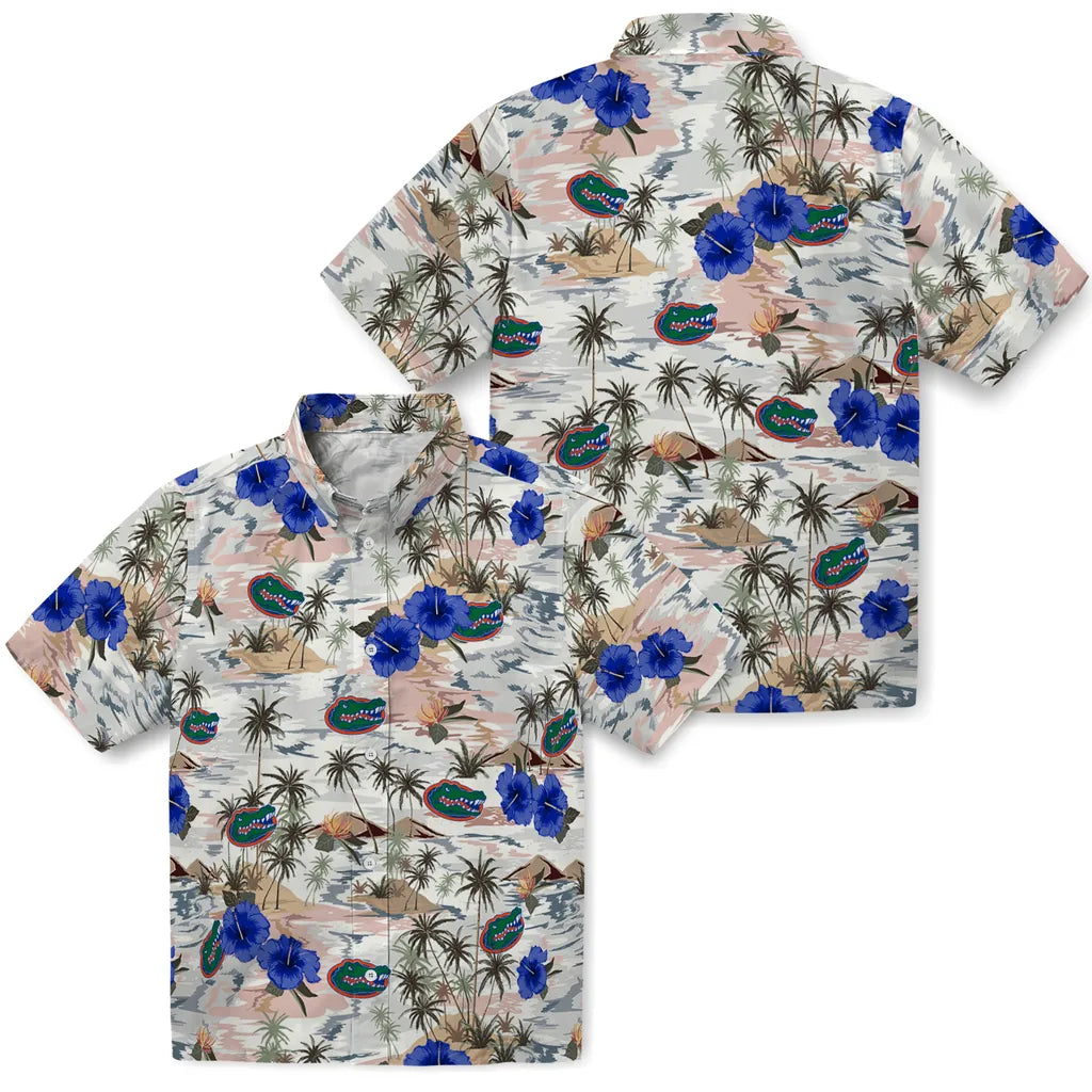 Florida Gators Hawaiian Shirt - Hibiscus Seaside | Hula Hawaiian Shirts