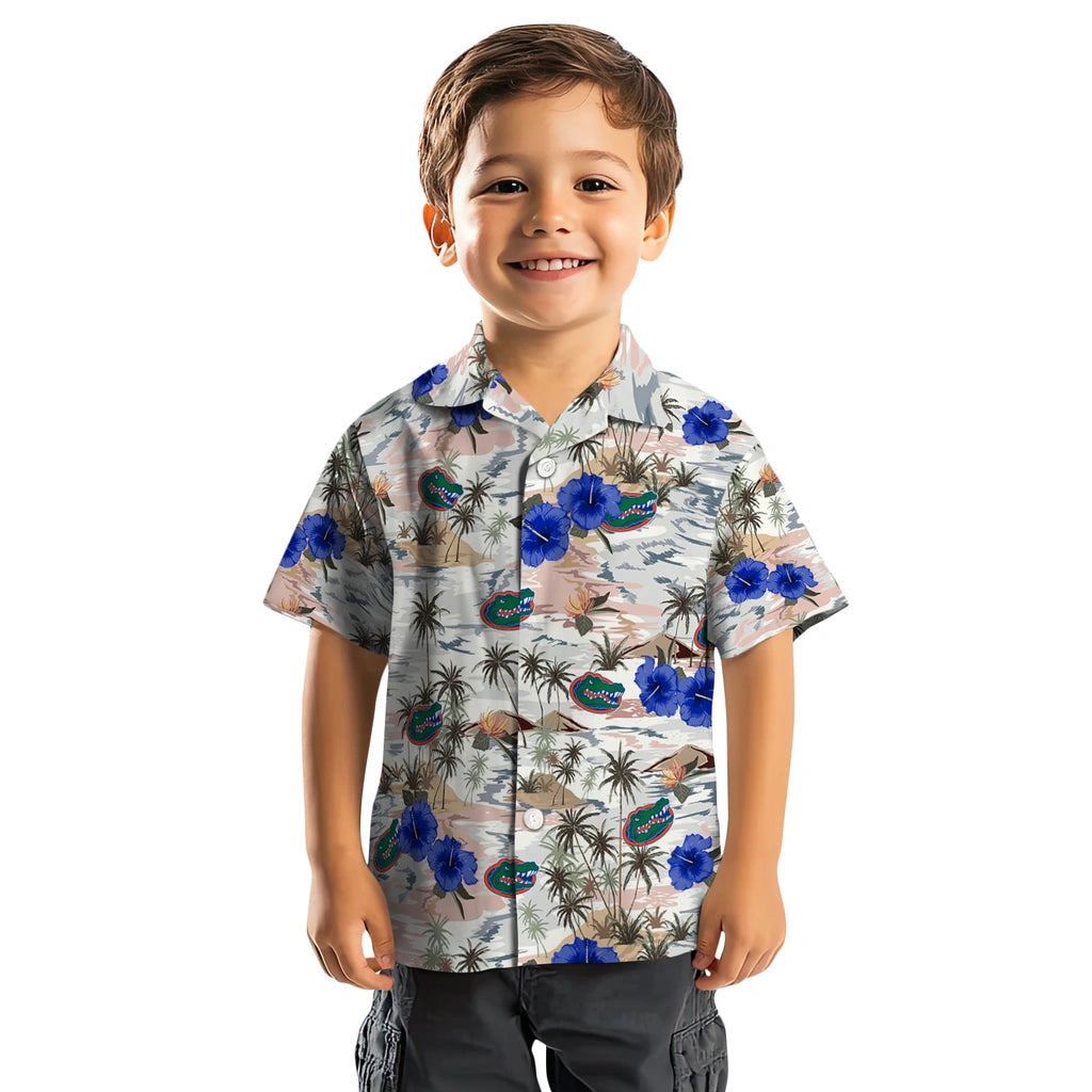 Florida Gators Hawaiian Shirt - Hibiscus Seaside | Hula Hawaiian Shirts