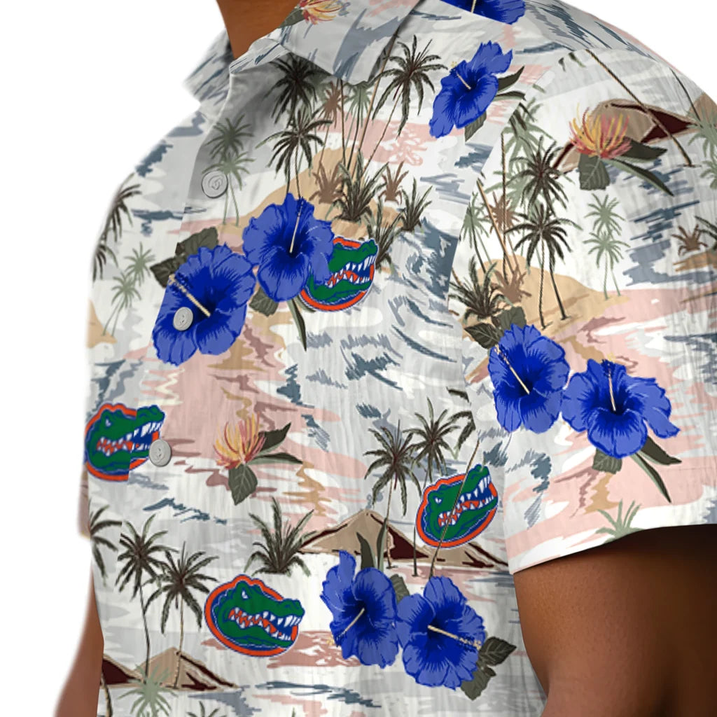 Florida Gators Hawaiian Shirt - Hibiscus Seaside | Hula Hawaiian Shirts