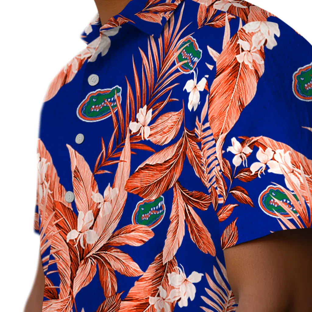 Florida Gators Hawaiian Shirt - Palm Leaves | Hula Hawaiian Shirts