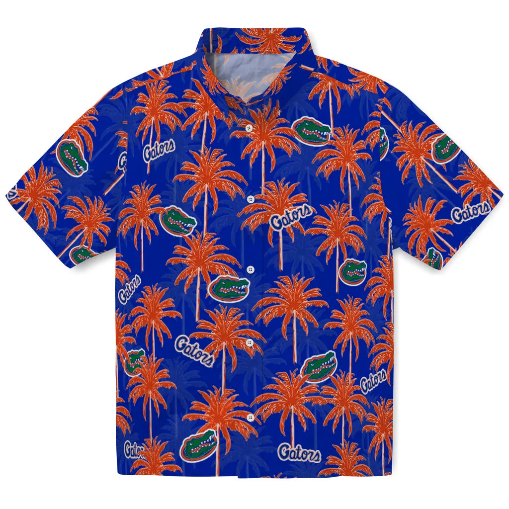 Florida Gators Hawaiian Shirt - Palm Tree Motif | Hula Hawaiian Shirts