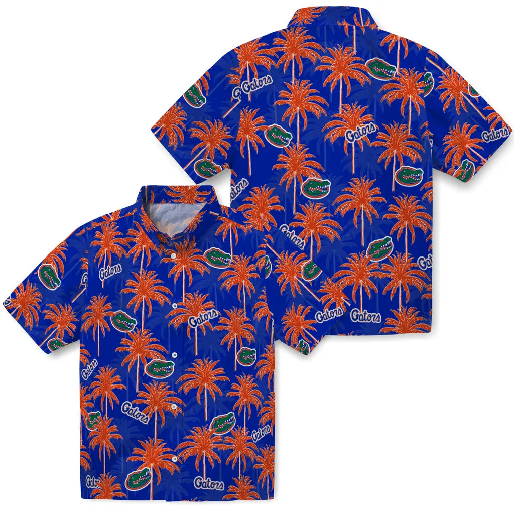 Florida Gators Hawaiian Shirt - Palm Tree Motif | Hula Hawaiian Shirts