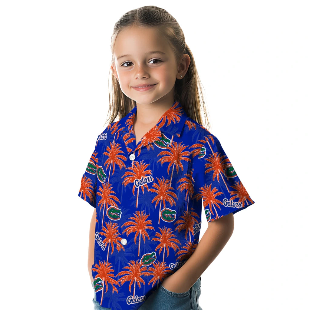 Florida Gators Hawaiian Shirt - Palm Tree Motif | Hula Hawaiian Shirts