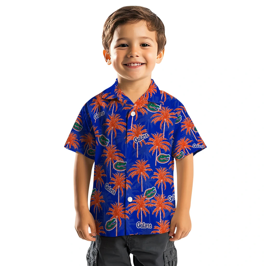 Florida Gators Hawaiian Shirt - Palm Tree Motif | Hula Hawaiian Shirts