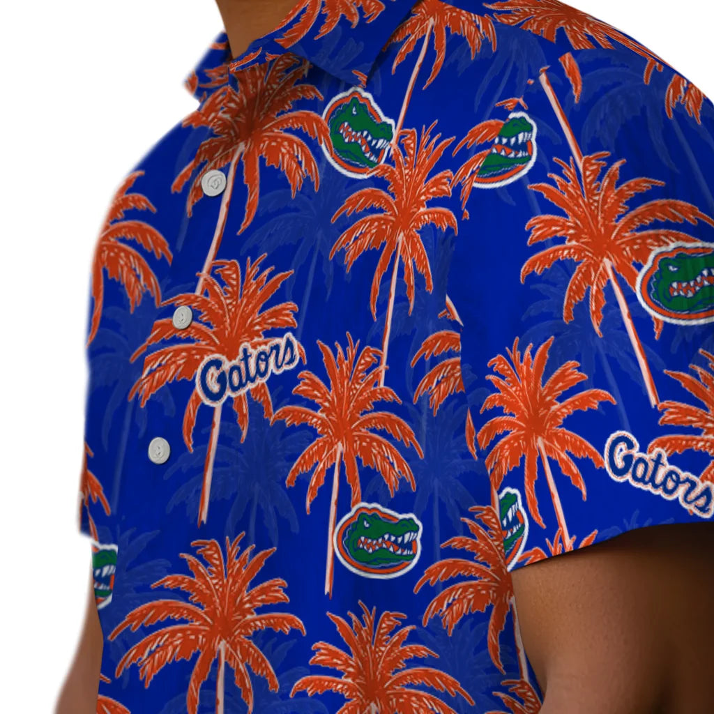 Florida Gators Hawaiian Shirt - Palm Tree Motif | Hula Hawaiian Shirts