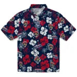 Florida Panthers Hawaiian Shirt - Hibiscus Flower Design | Hula Hawaiian Shirts