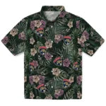 Florida Panthers Hawaiian Shirt - Hibiscus Leaves Pattern | Hula Hawaiian Shirts