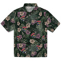 Florida Panthers Hawaiian Shirt - Hibiscus Leaves Pattern | Hula Hawaiian Shirts