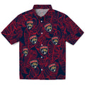 Florida Panthers Hawaiian Shirt - Leaf Outline | Hula Hawaiian Shirts