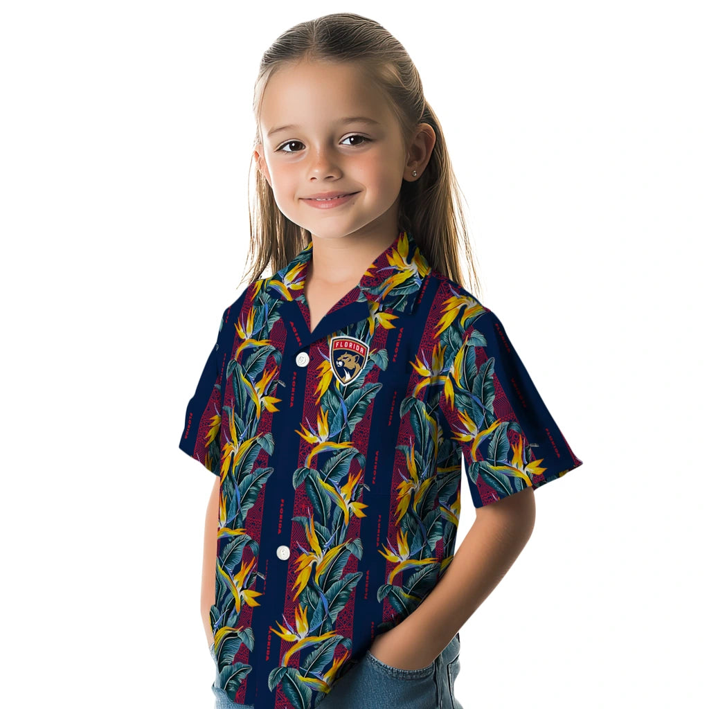 Florida Panthers Hawaiian Shirt - Paradise Vines | Hula Hawaiian Shirts