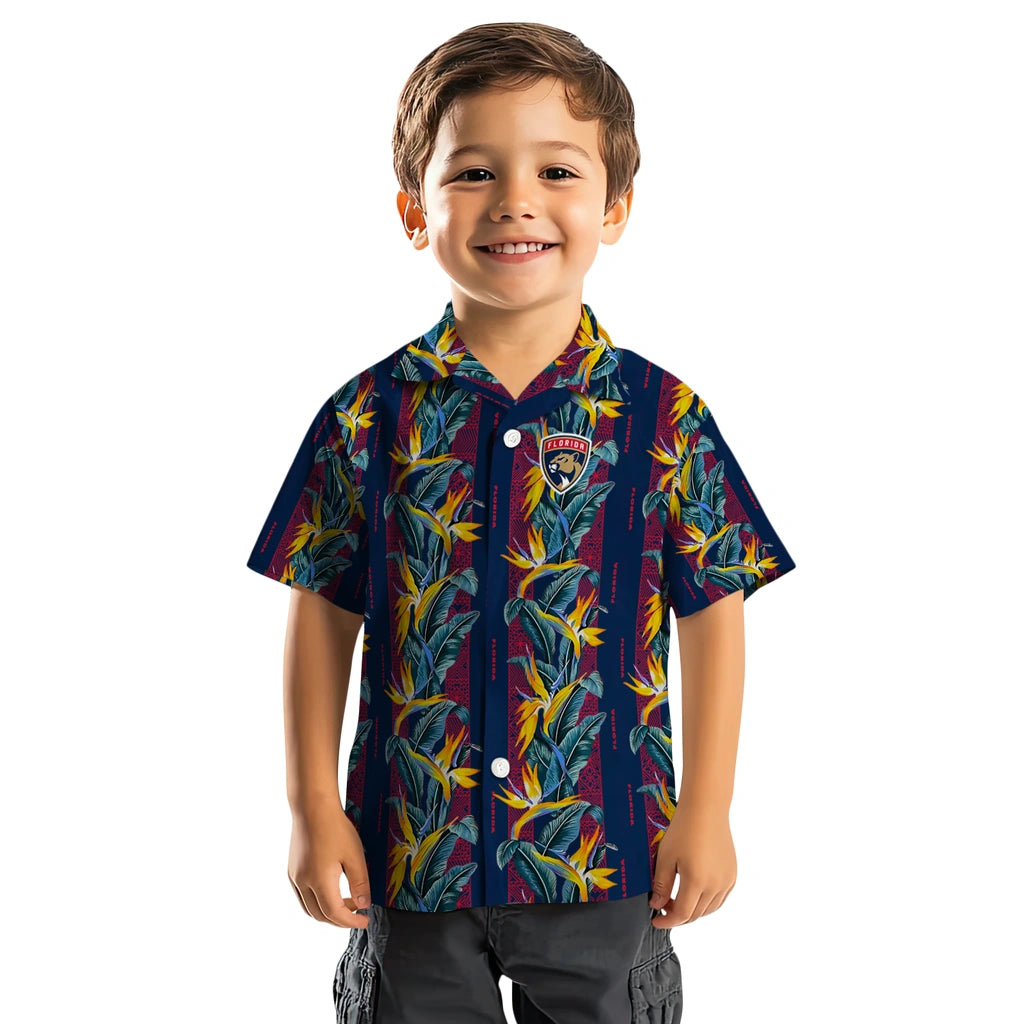 Florida Panthers Hawaiian Shirt - Paradise Vines | Hula Hawaiian Shirts