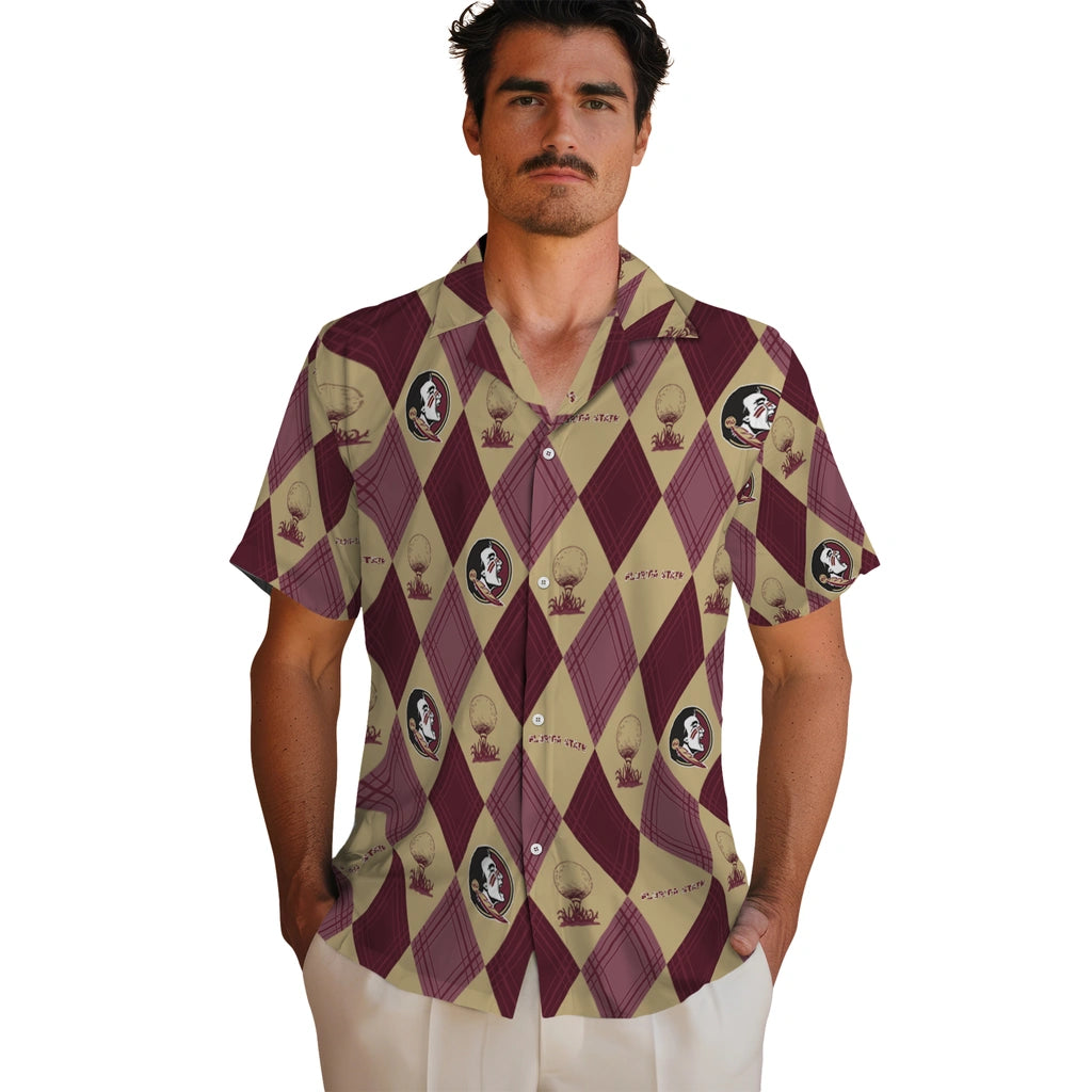 Florida State Seminoles Hawaiian Shirt - Golfing Plaid | Hula Hawaiian Shirts