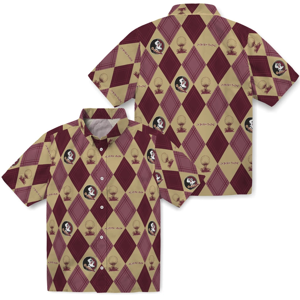 Florida State Seminoles Hawaiian Shirt - Golfing Plaid | Hula Hawaiian Shirts