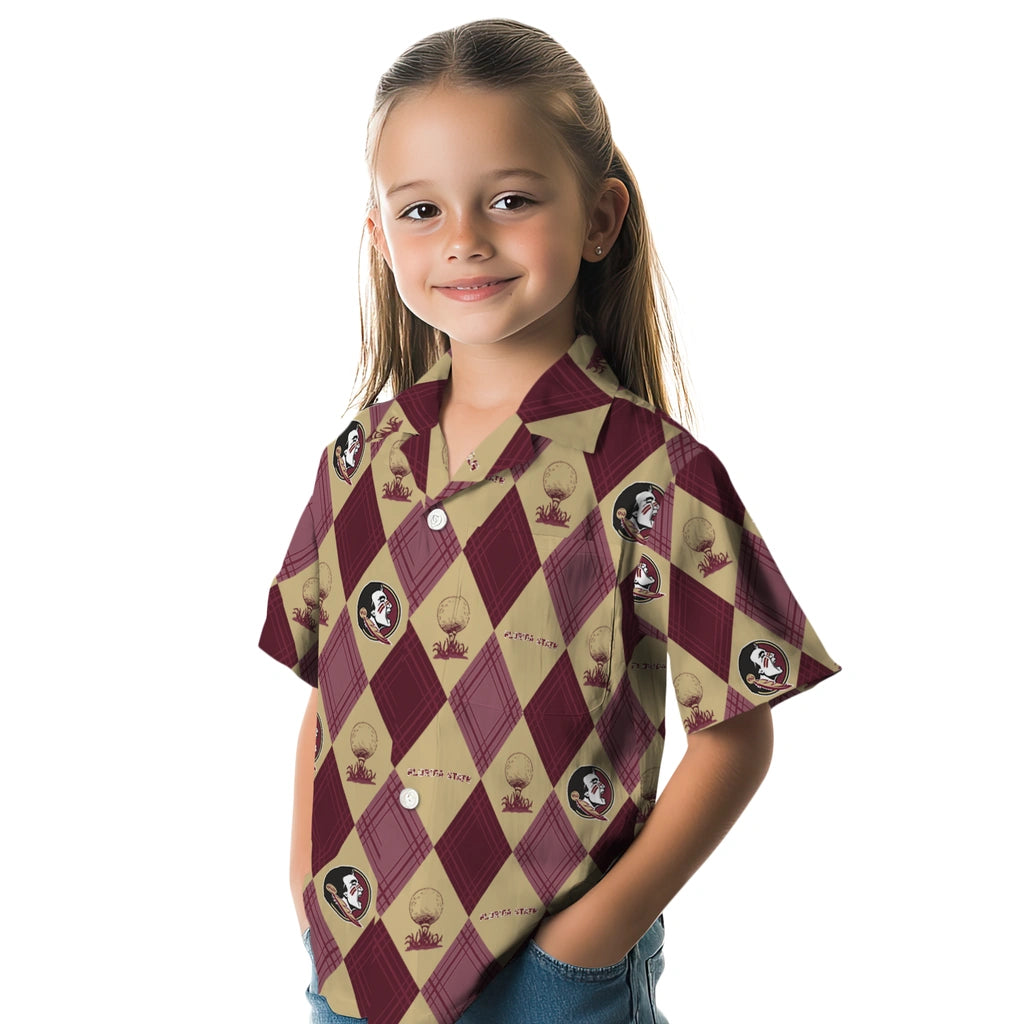 Florida State Seminoles Hawaiian Shirt - Golfing Plaid | Hula Hawaiian Shirts