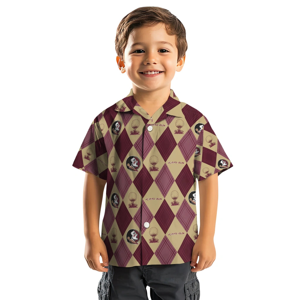 Florida State Seminoles Hawaiian Shirt - Golfing Plaid | Hula Hawaiian Shirts