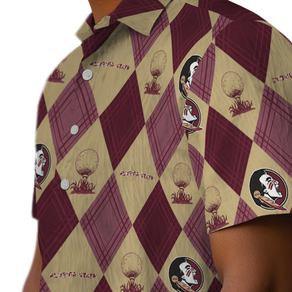 Florida State Seminoles Hawaiian Shirt - Golfing Plaid | Hula Hawaiian Shirts