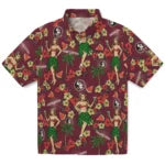 Florida State Seminoles Hawaiian Shirt - Hawaiian Girls Design | Hula Hawaiian Shirts