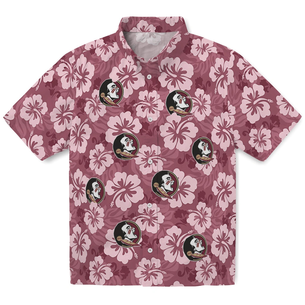 Florida State Seminoles Hawaiian Shirt - Hibiscus Cluster | Hula Hawaiian Shirts