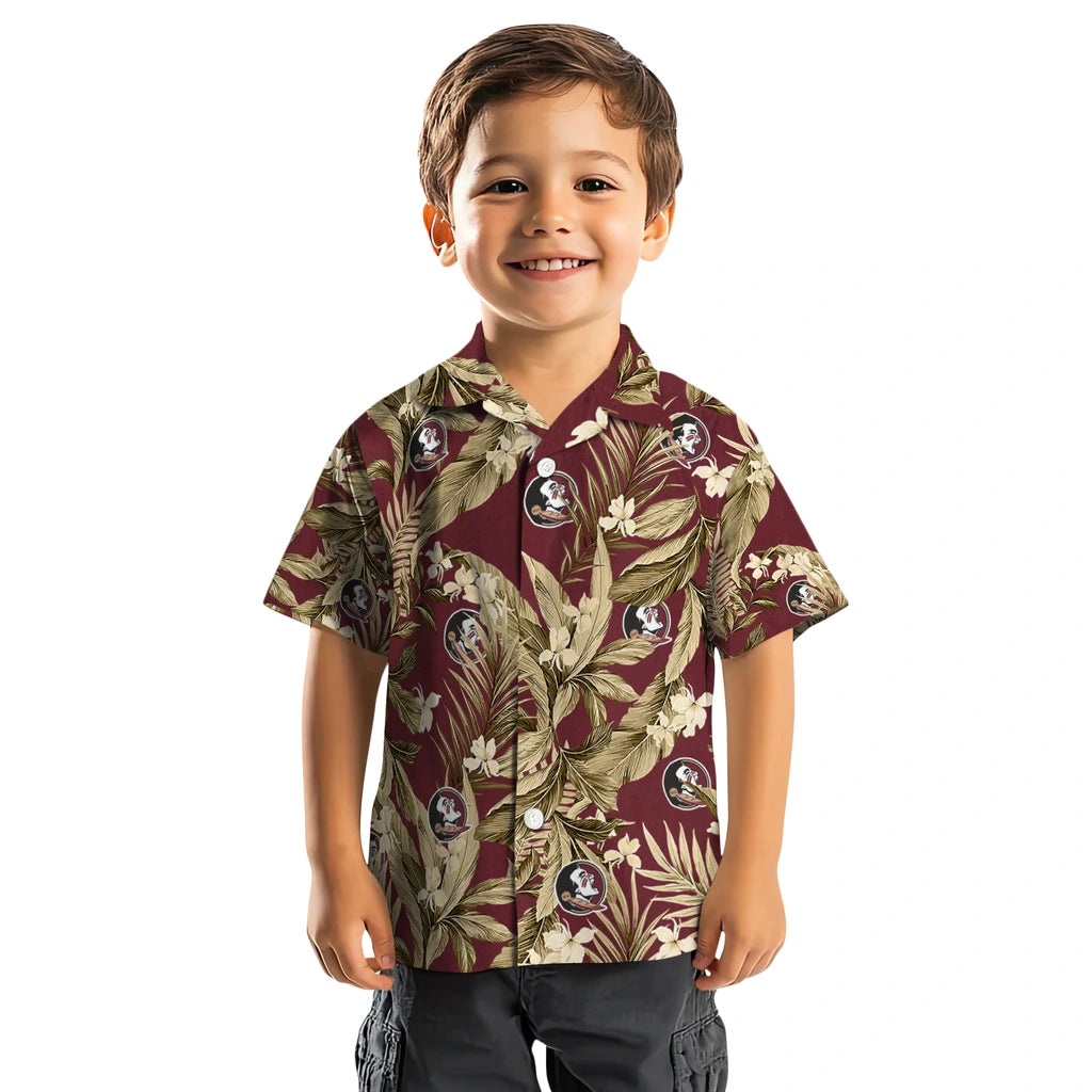 Florida State Seminoles Hawaiian Shirt - Palm Leaves | Hula Hawaiian Shirts