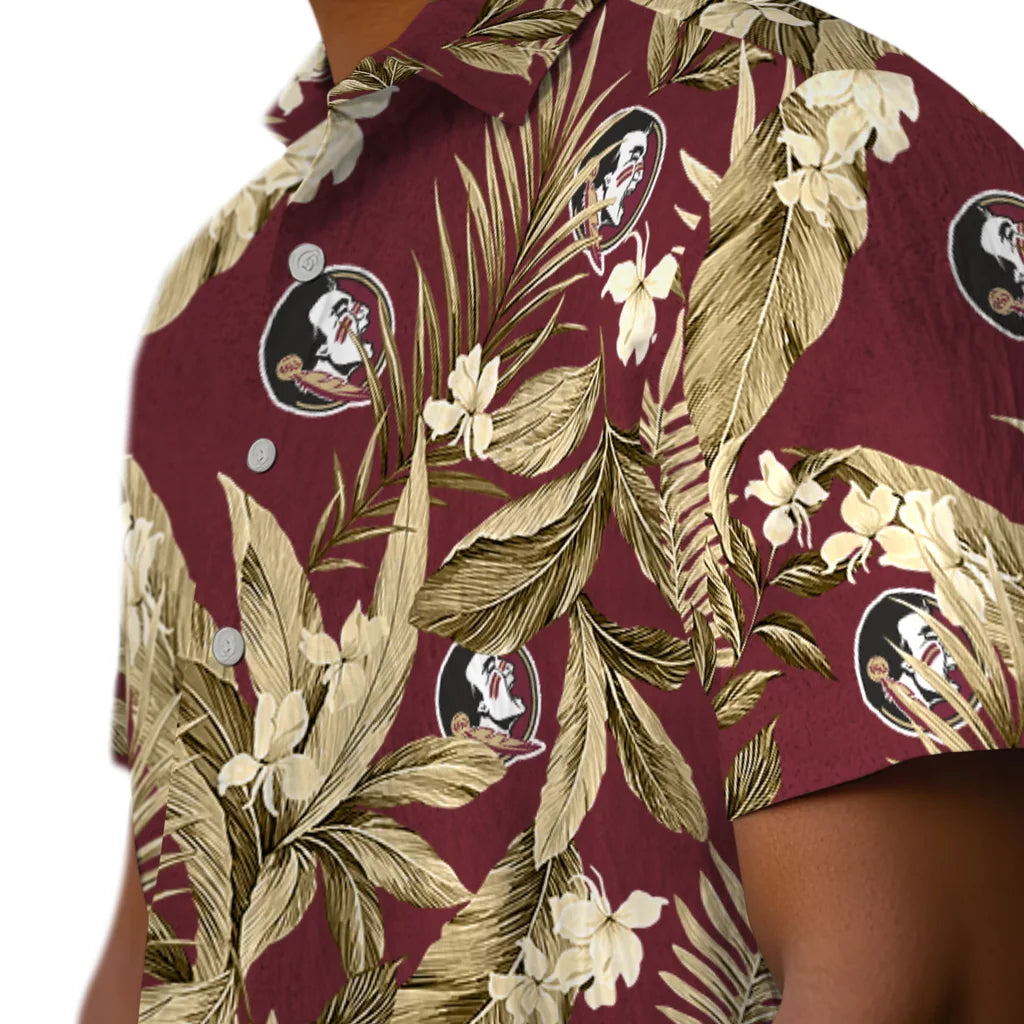 Florida State Seminoles Hawaiian Shirt - Palm Leaves | Hula Hawaiian Shirts