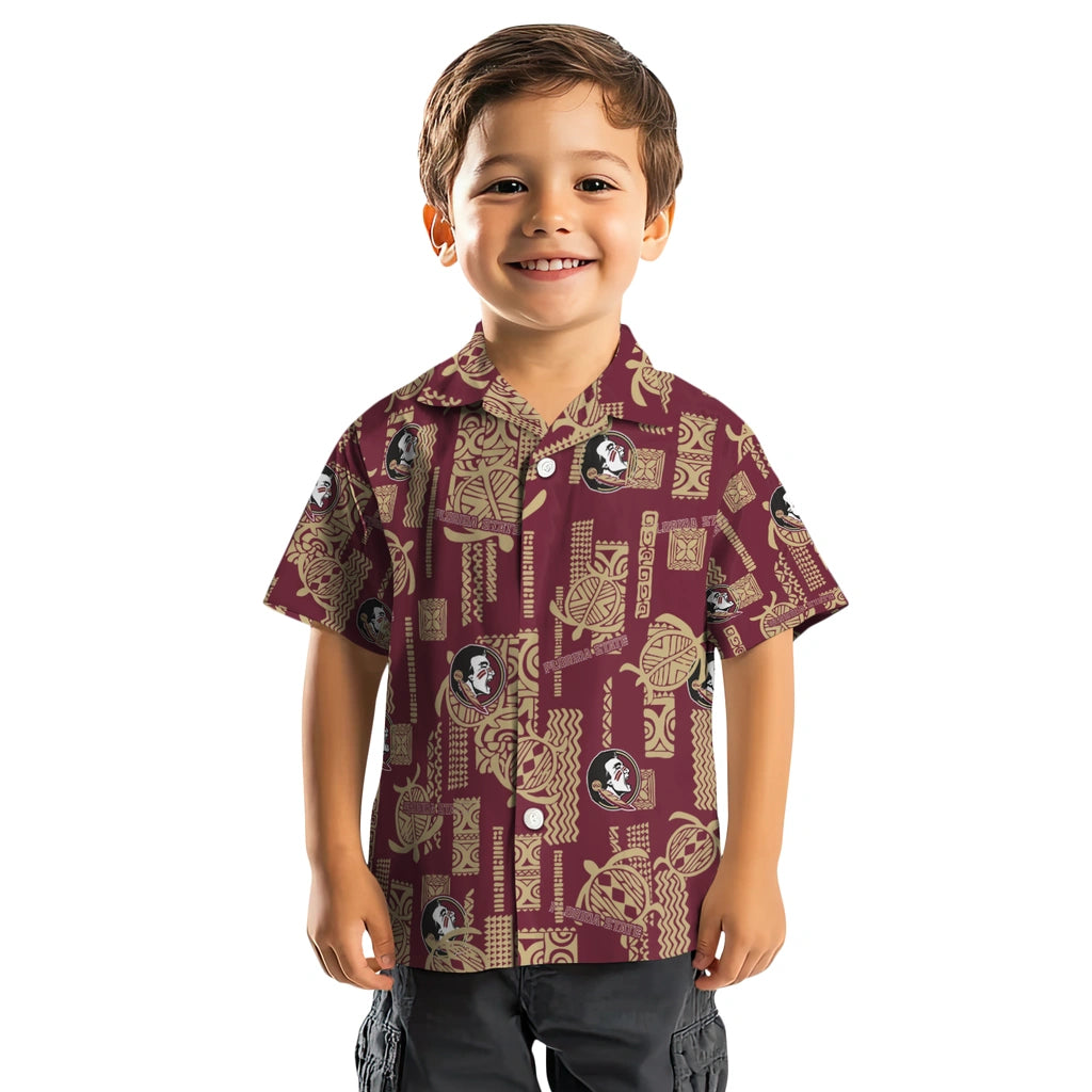 Florida State Seminoles Hawaiian Shirt - Turtle Lines | Hula Hawaiian Shirts