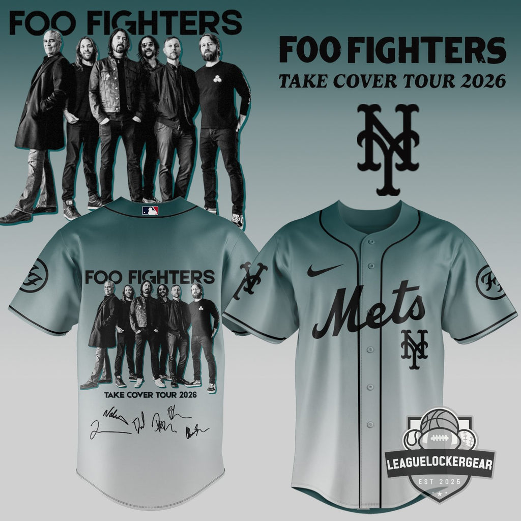 All Team MLB Foo Fighters Take Cover Tour 2026 Baseball Jersey - LeagueLockerGear