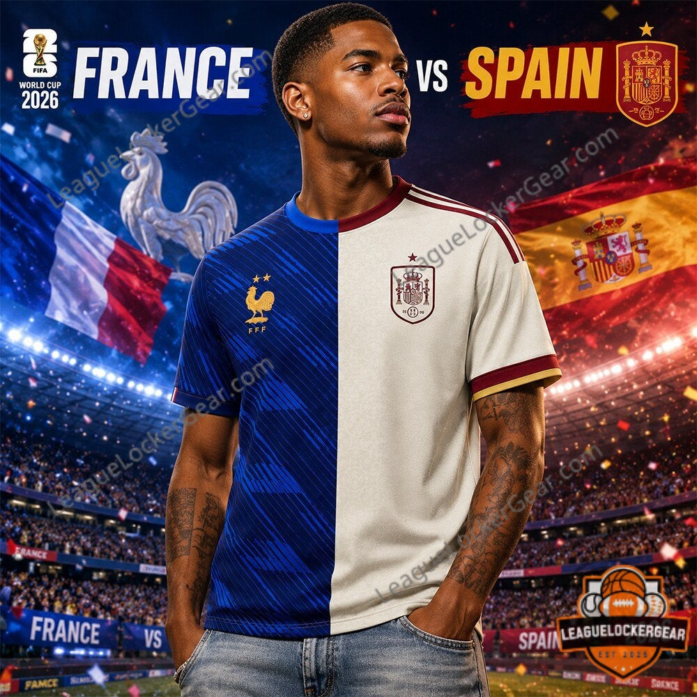 France vs Spain FIFA World Cup 2026 T-Shirt - LeagueLockerGear