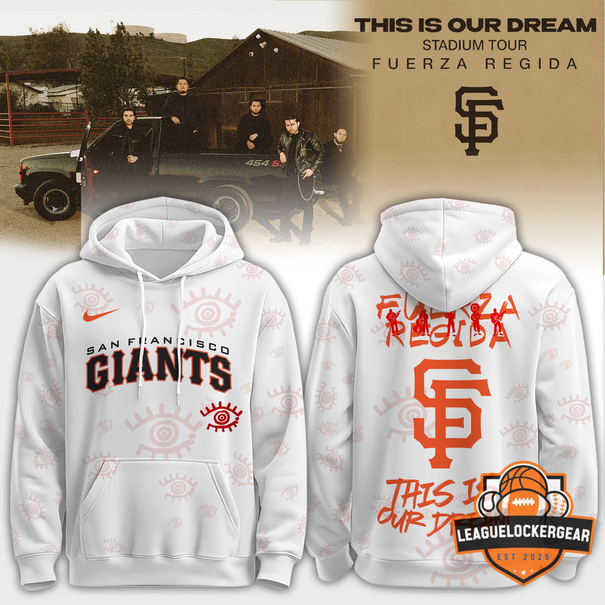 MLB x Fuerza Regida This Is Our Dream Stadium Tour Hoodie - LeagueLockerGear