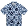 Georgetown Hoyas Hawaiian Shirt - Hibiscus Cluster | Hula Hawaiian Shirts