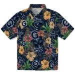 Georgetown Hoyas Hawaiian Shirt - Hibiscus Tiki Jungle | Hula Hawaiian Shirts