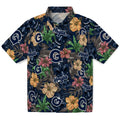 Georgetown Hoyas Hawaiian Shirt - Hibiscus Tiki Jungle | Hula Hawaiian Shirts