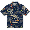 Georgetown Hoyas Hawaiian Shirt - Palm Tree Island | Hula Hawaiian Shirts