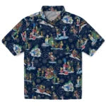 Georgetown Hoyas Hawaiian Shirt - Simpsons Christmas | Hula Hawaiian Shirts