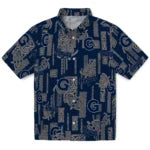 Georgetown Hoyas Hawaiian Shirt - Turtle Lines | Hula Hawaiian Shirts