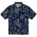 Georgetown Hoyas Hawaiian Shirt - Turtle Lines | Hula Hawaiian Shirts