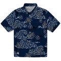 Georgetown Hoyas Hawaiian Shirt - Wave Palm | Hula Hawaiian Shirts