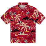 Georgia Bulldogs Hawaiian Shirt - Palm Tree Island | Hula Hawaiian Shirts
